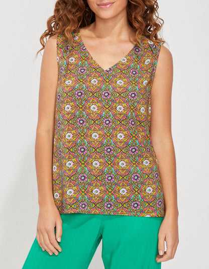 Top évasé sans manche ecovero MAYAHUEL