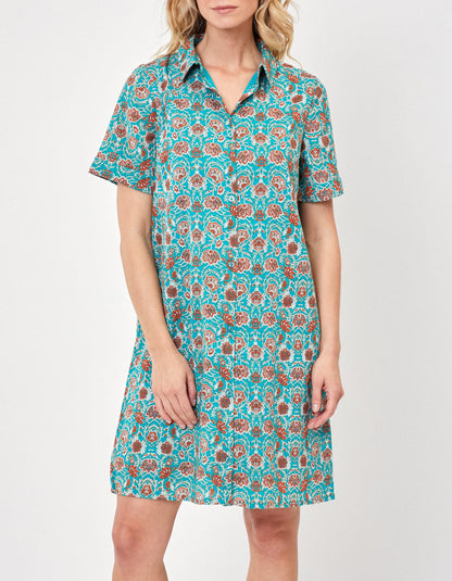 Robe chemisier crêpe de coton bio GAYANI