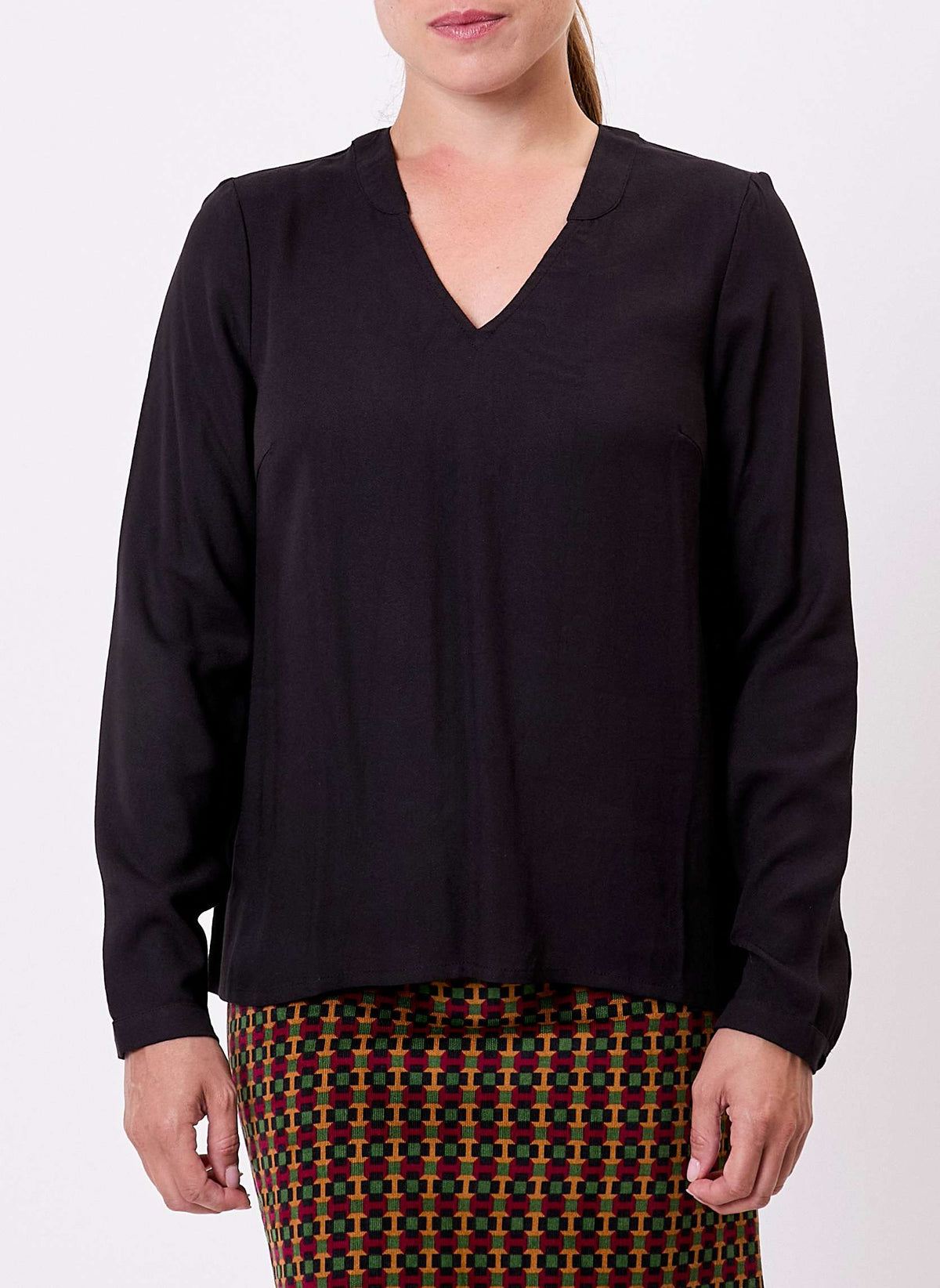 Blouse fluide col V GARYLY