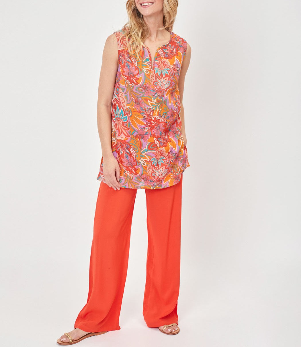 Tunique sans manches coton bio TINOU