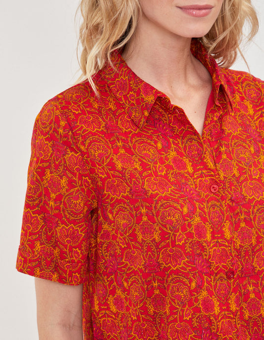 Robe chemisier crêpe de coton bio GAYANI