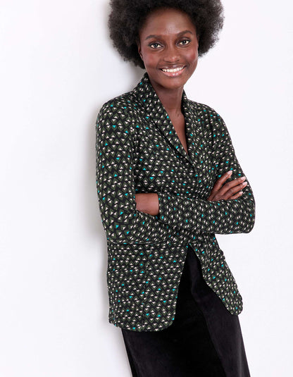 Veste souple ajustée maille imprimée CATLINE