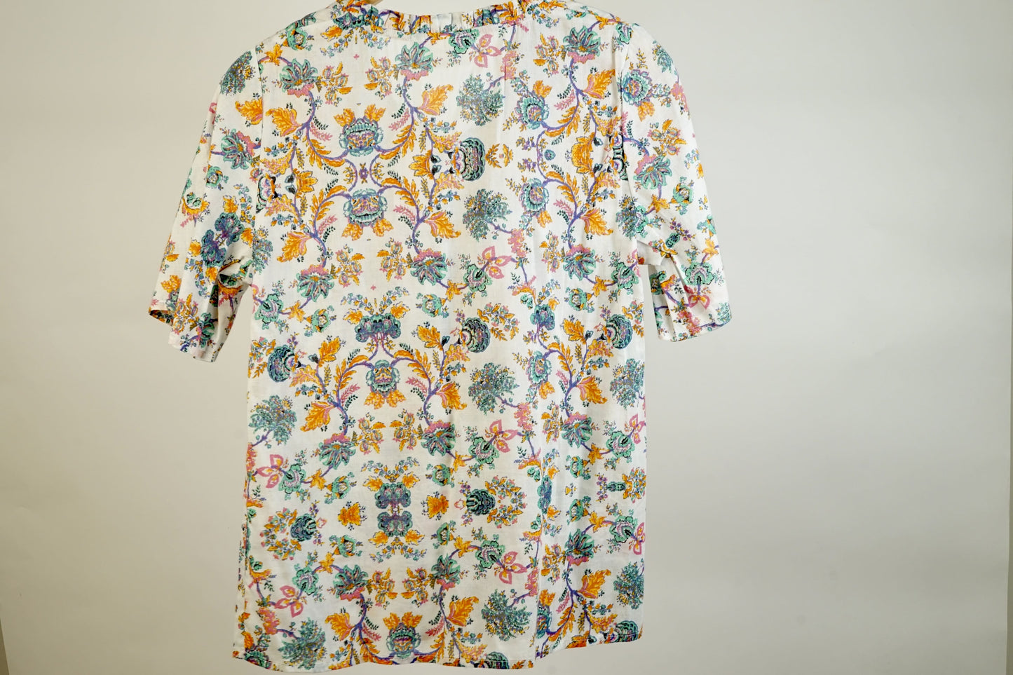 Top col volanté coton bio MANJU