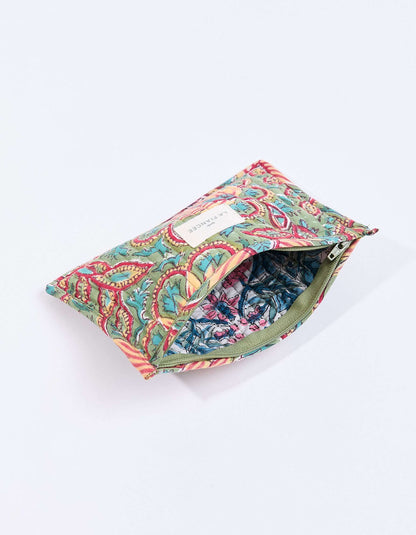 Petite pochette matelassée coton LISETTE