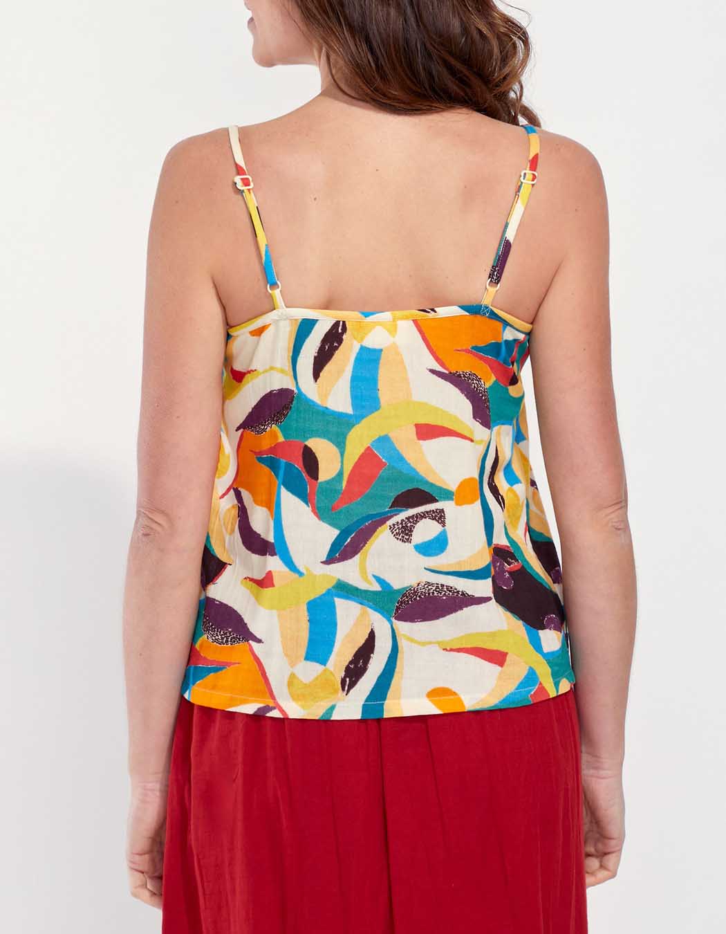 Débardeur boutons gaze de coton ULANI