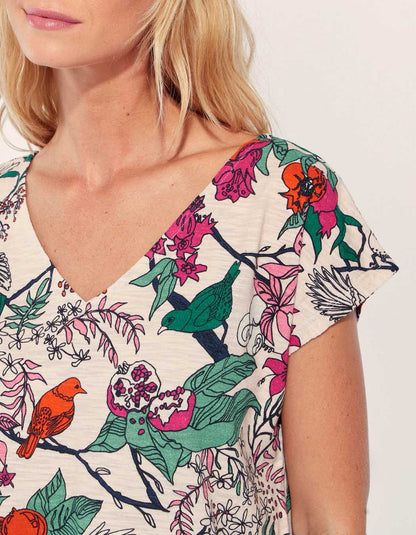 Tee shirt coton flammé bio BACACIANE