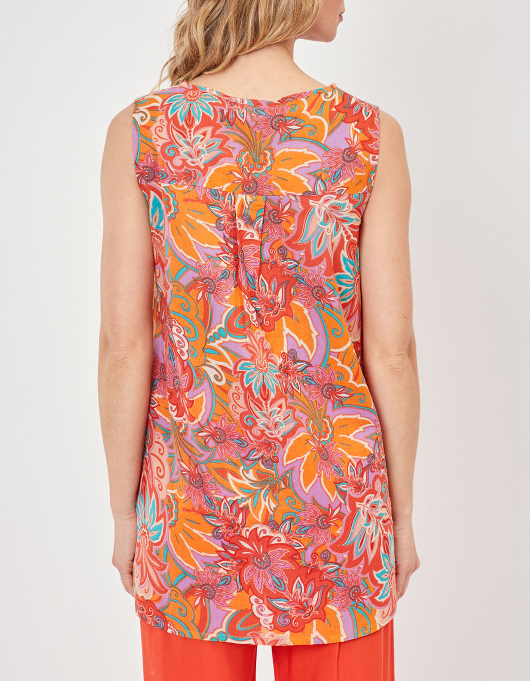 Tunique sans manches coton bio TINOU