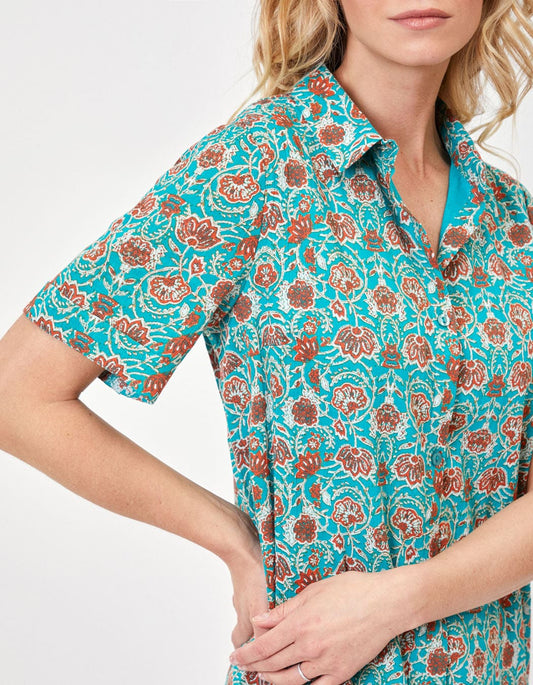 Robe chemisier crêpe de coton bio GAYANI
