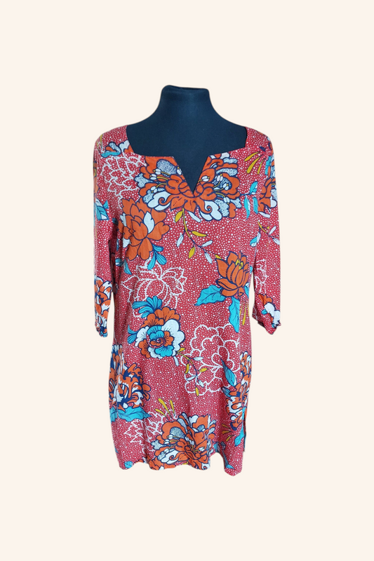 Magnifique tunique voile de coton, 38