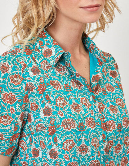 Robe chemisier crêpe de coton bio GAYANI