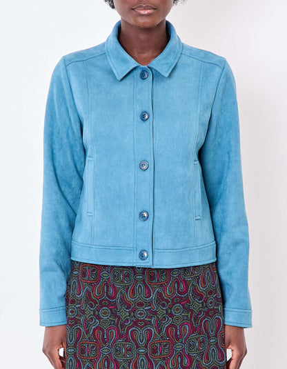 Veste courte suédine doublée AJDA