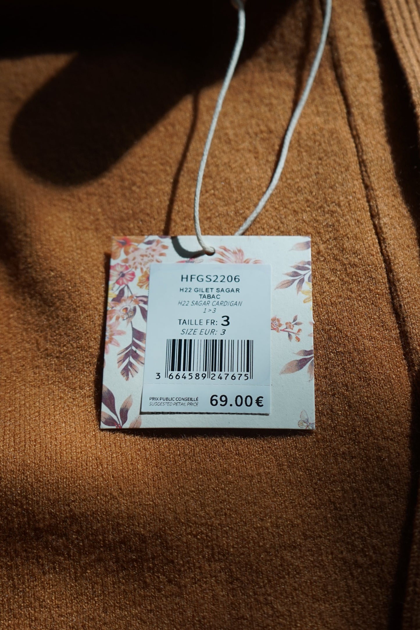 Gilet court uni SAGAR