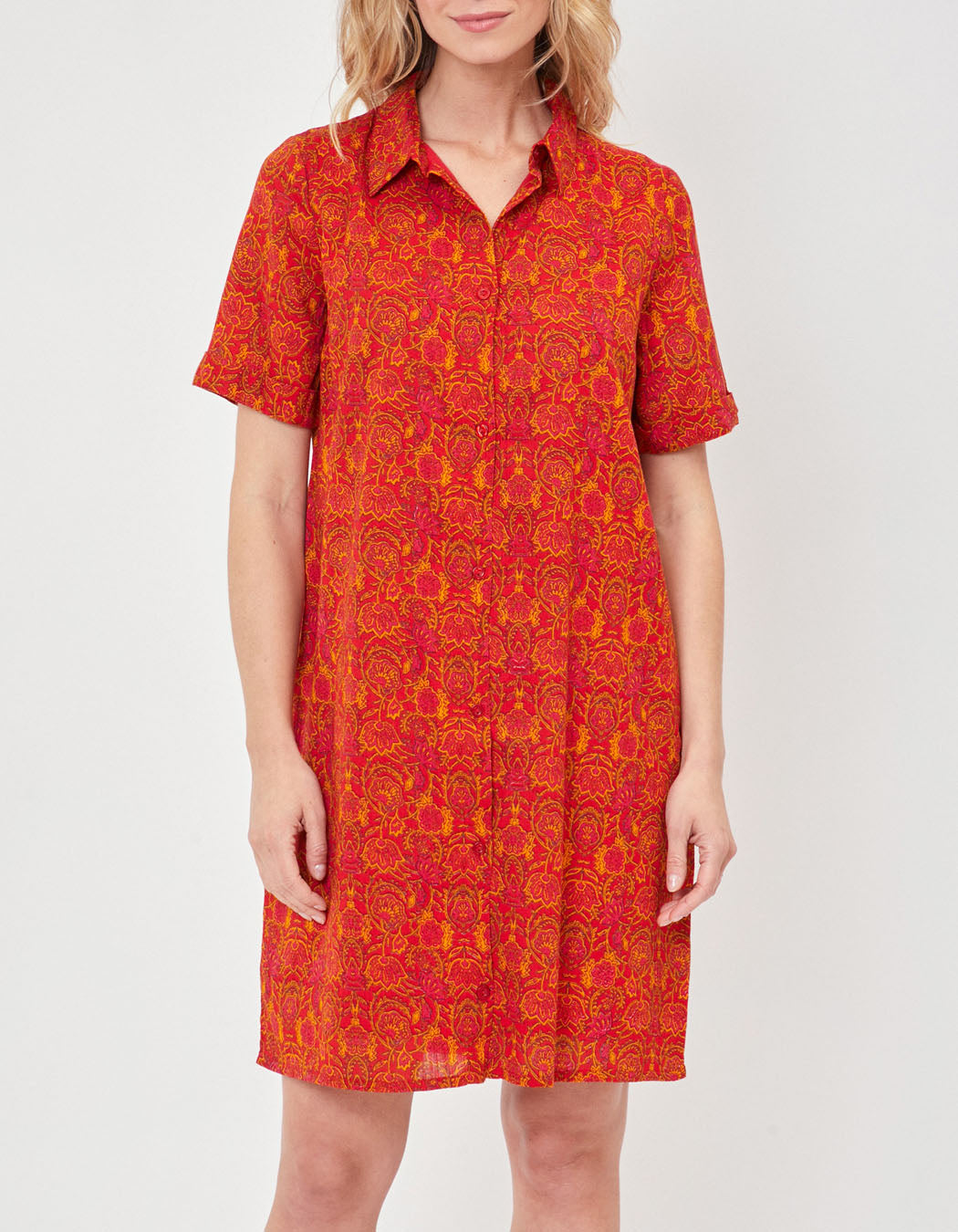 Robe chemisier crêpe de coton bio GAYANI