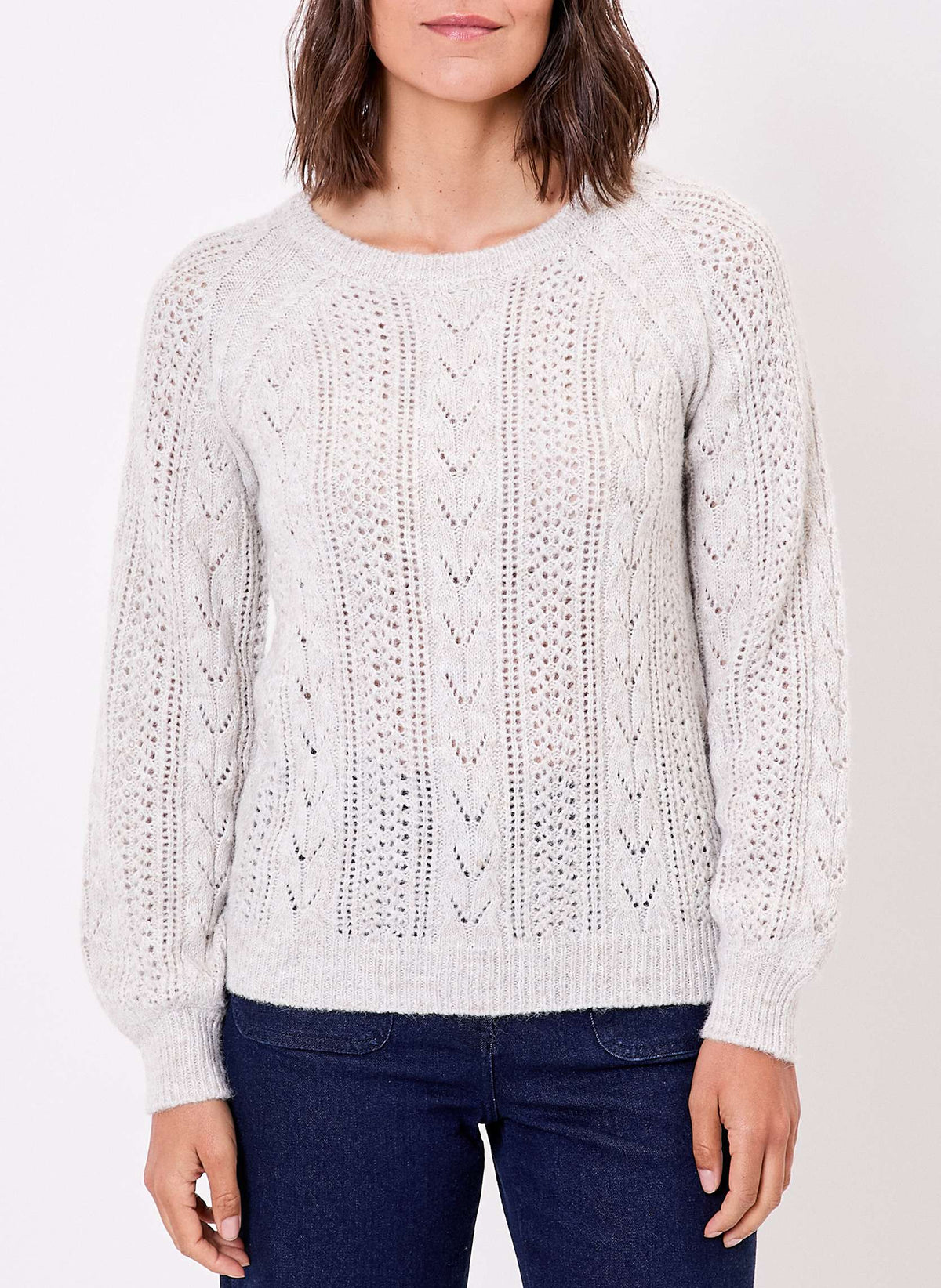 Pull tricot fantaisie torsadé  PADDI