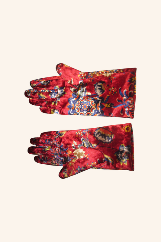 Gants en velours