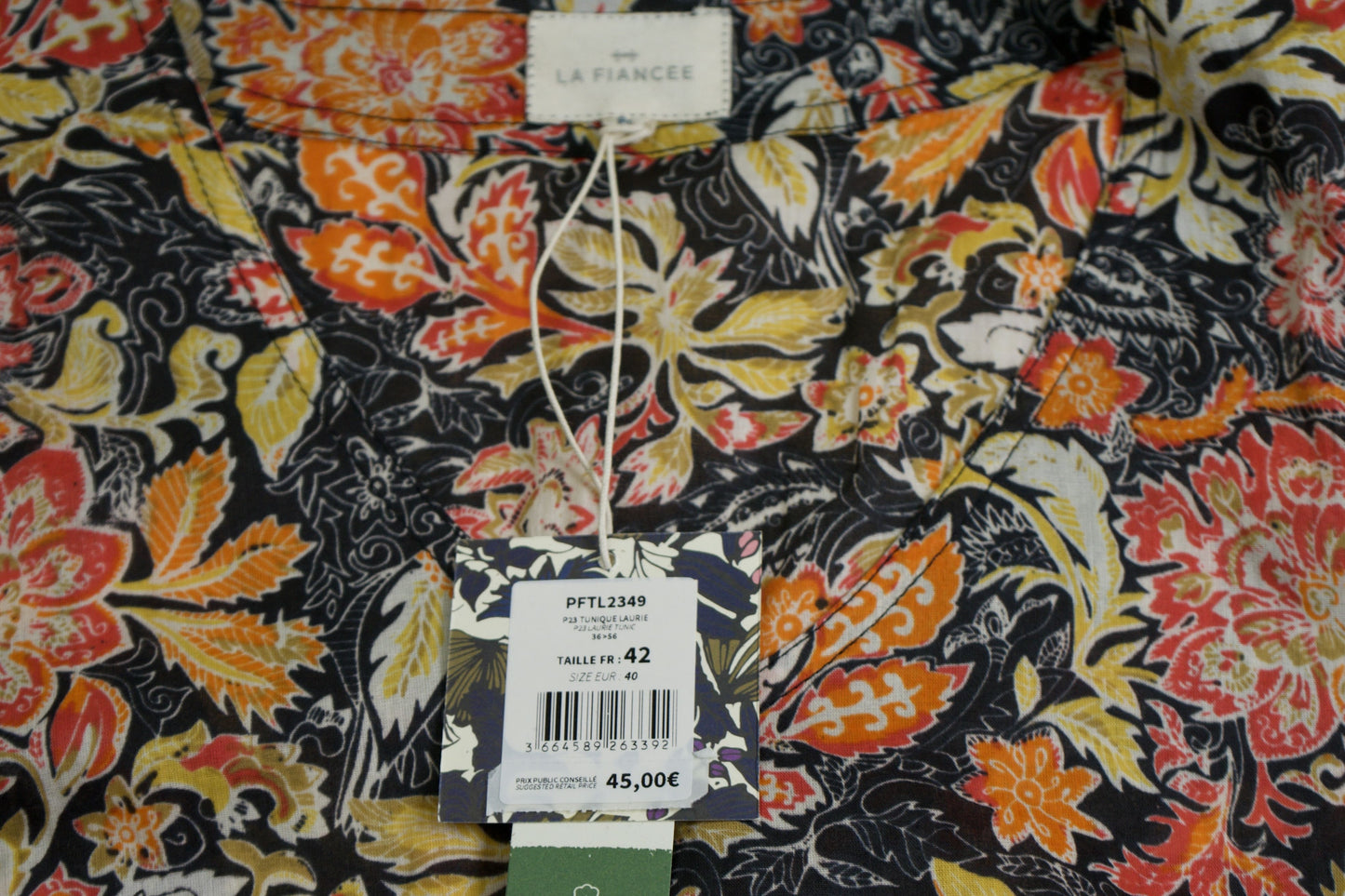 Tunique imprimée coton bio LAURIE