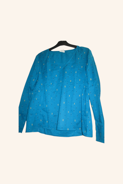 Blouse turquoise