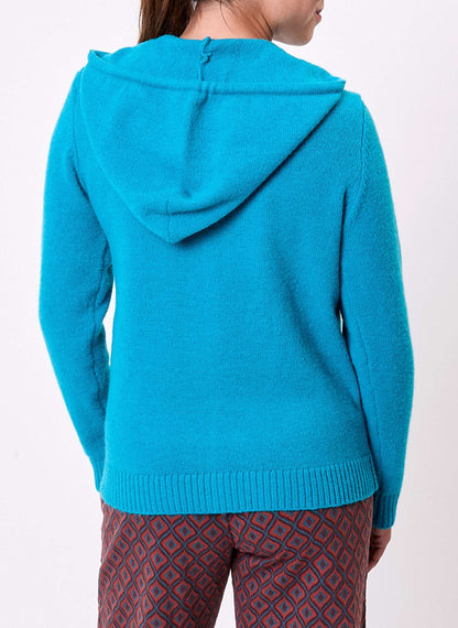 Gilet zippé maille unie à capuche GARREN