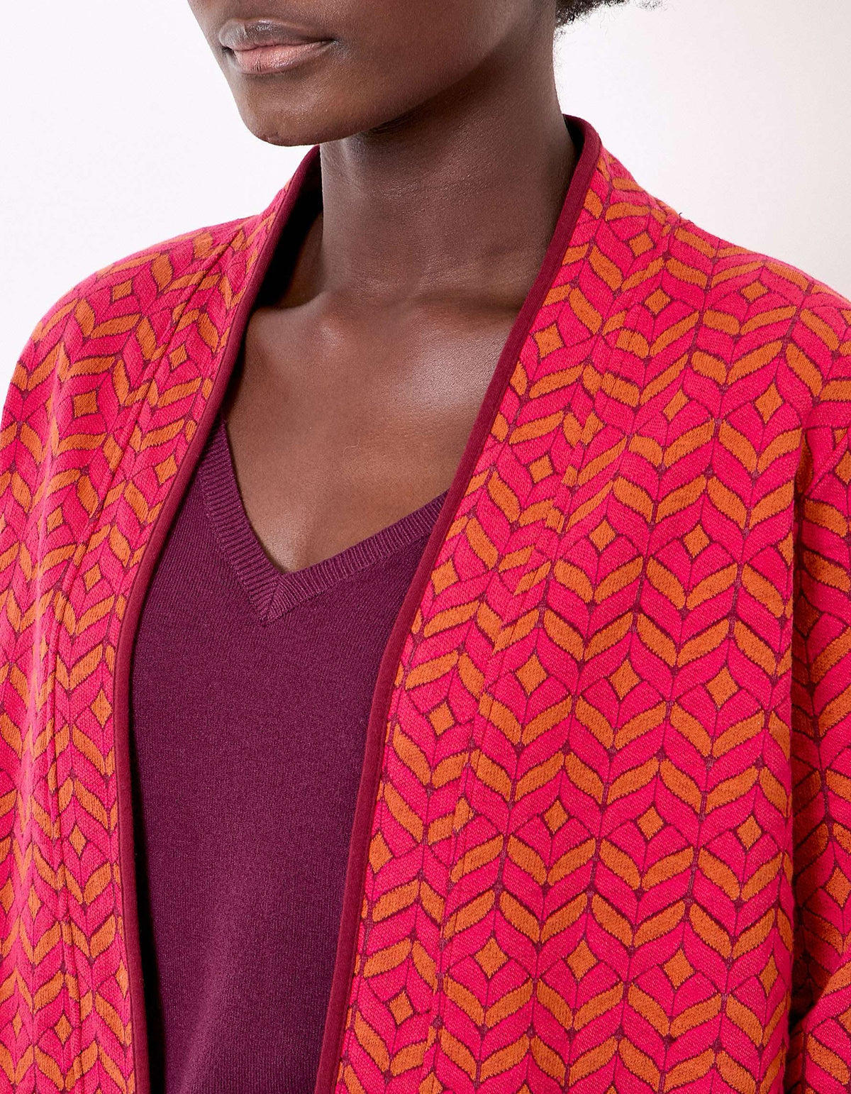 Gilet souple maille jacquard LEOTI