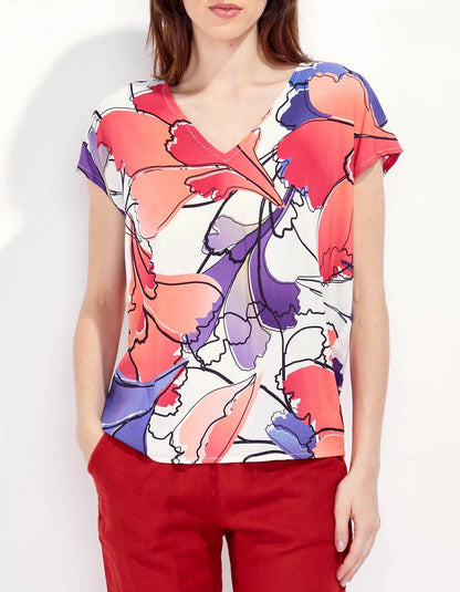 Blouse sans manches imprimée HENA