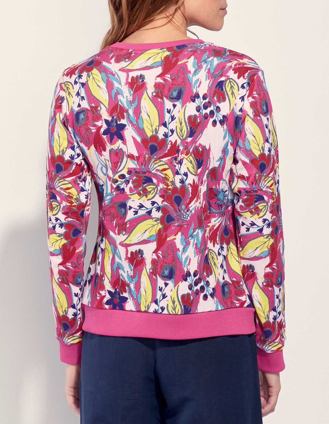 Sweat coton imprimé TINGRINE