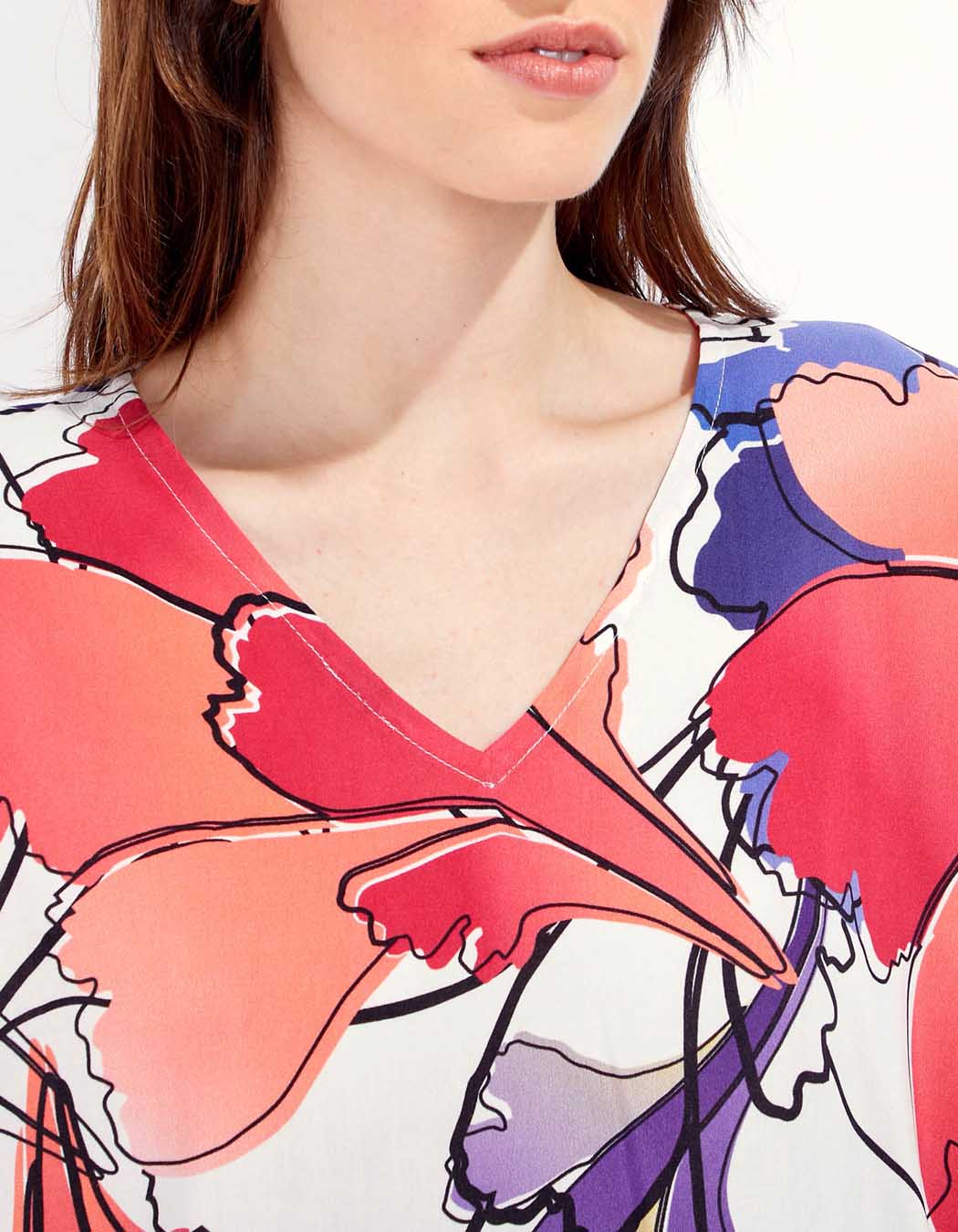 Blouse sans manches imprimée HENA