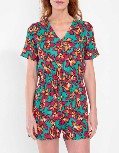 Combi-short gaze de coton WAKABA