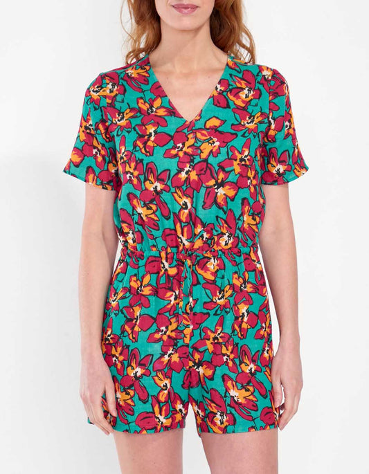 Combi-short gaze de coton WAKABA