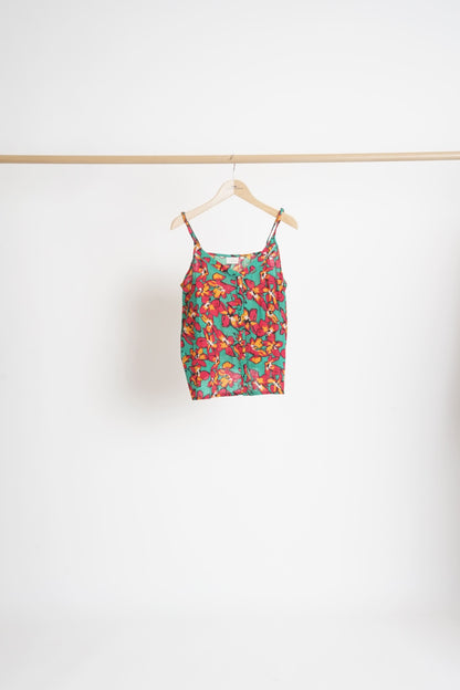 Débardeur boutons gaze de coton ULANI