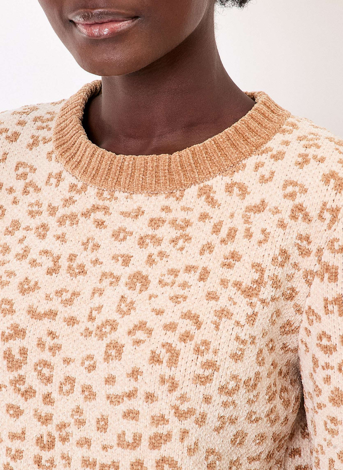 Pull maille duveteuse unie FALLON