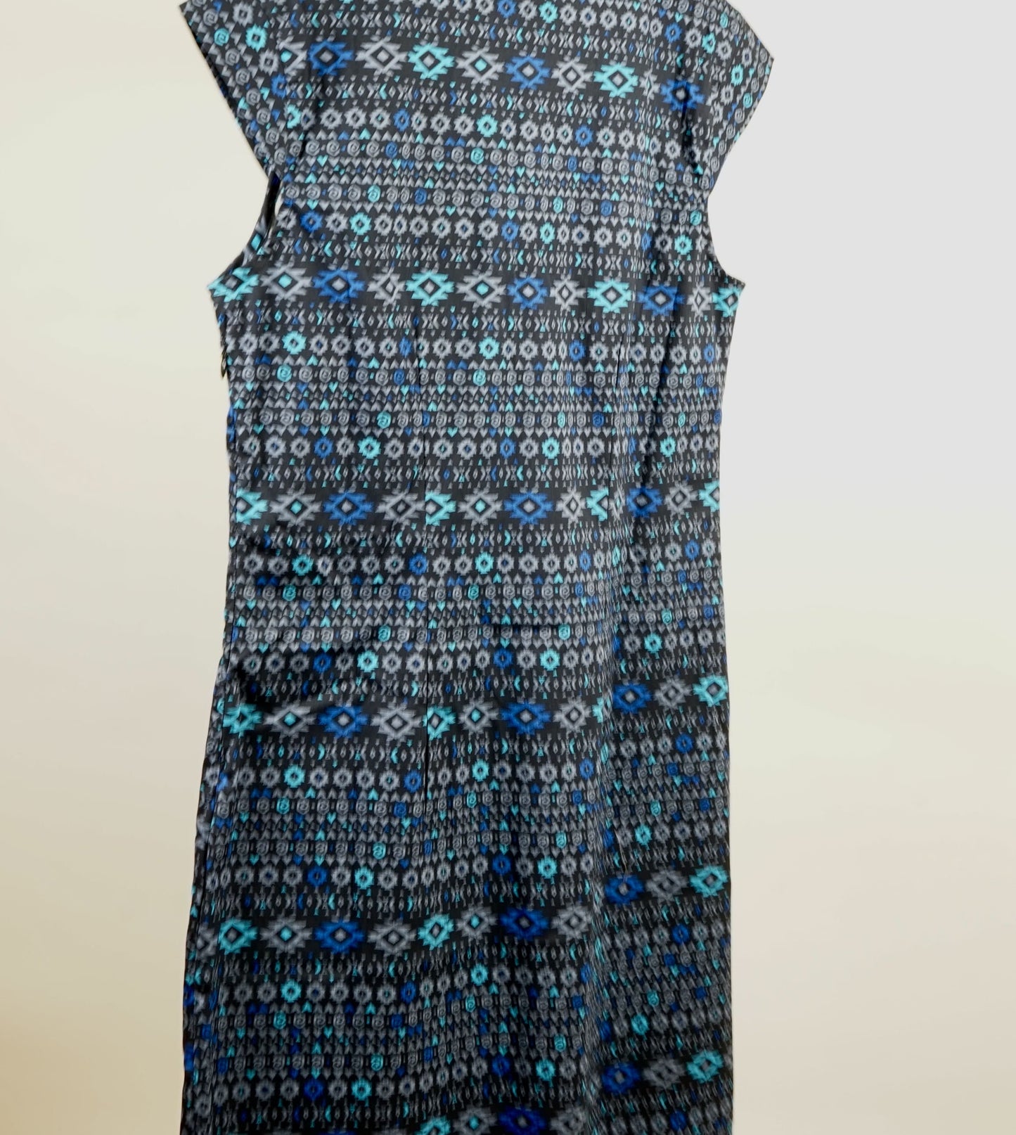 Robe coton imprimé col V sans manche OJANY