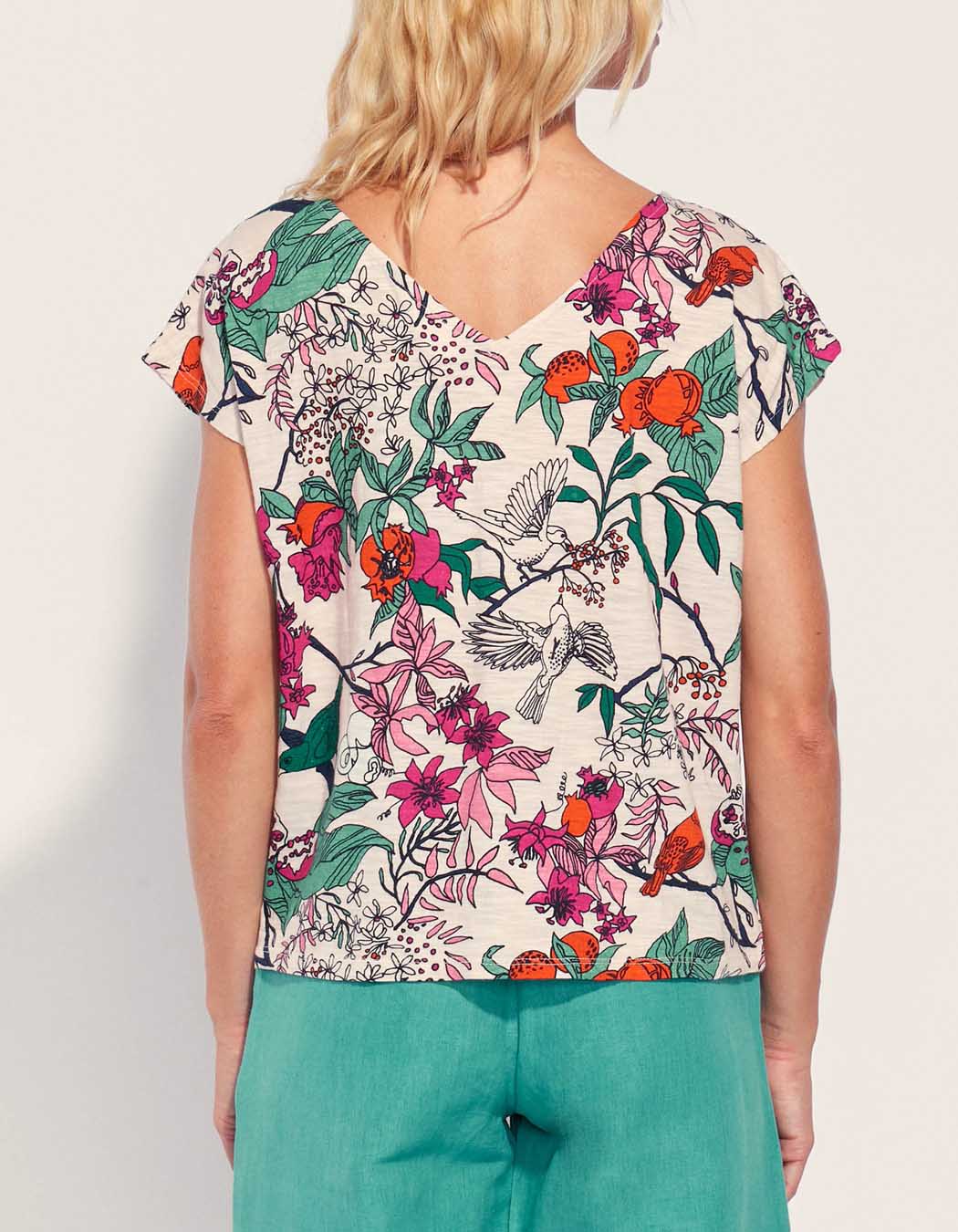 Tee shirt coton flammé bio BACACIANE