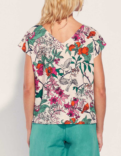 Tee shirt coton flammé bio BACACIANE