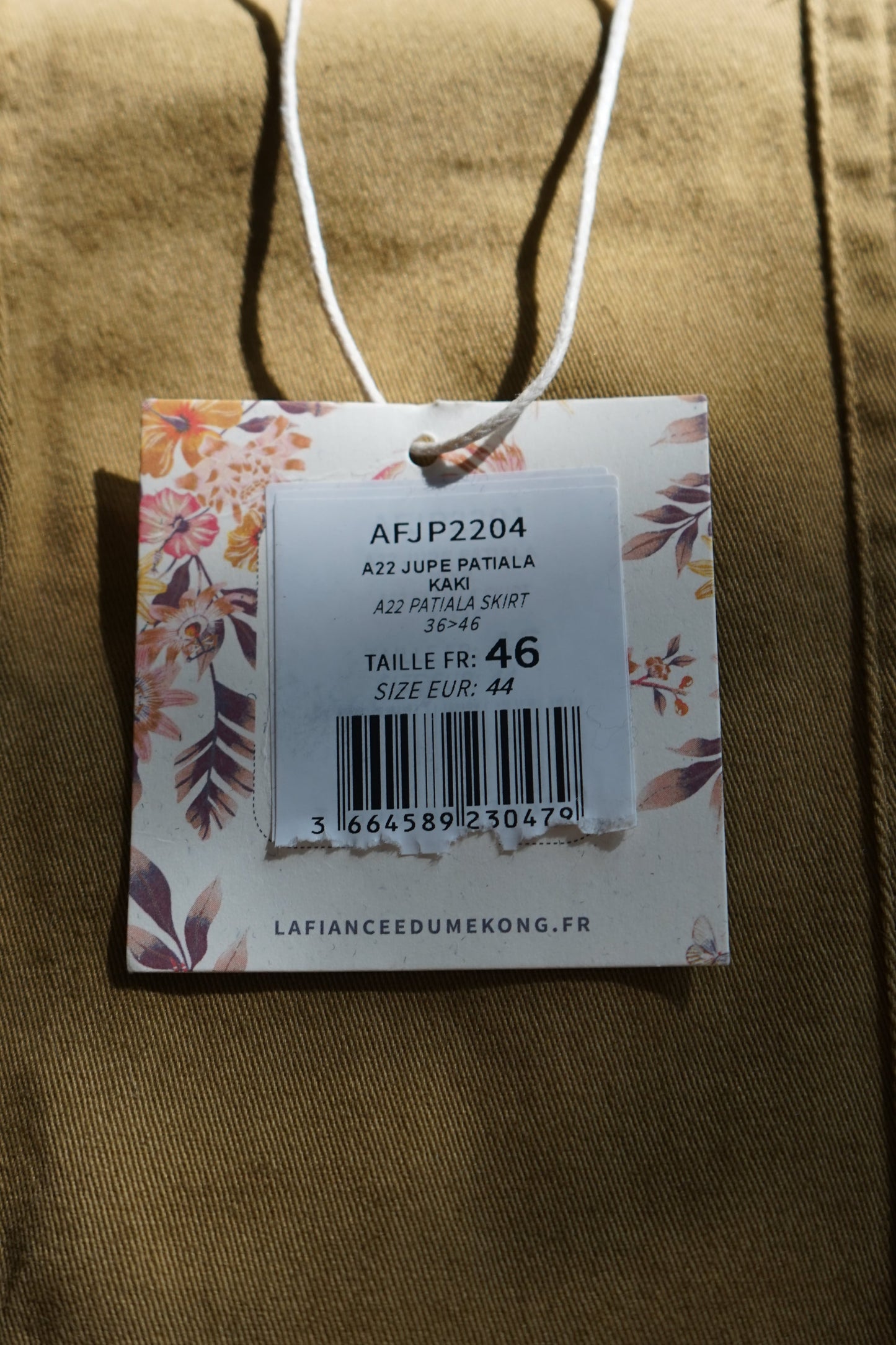 Jupe coton boutonnée PATIALA