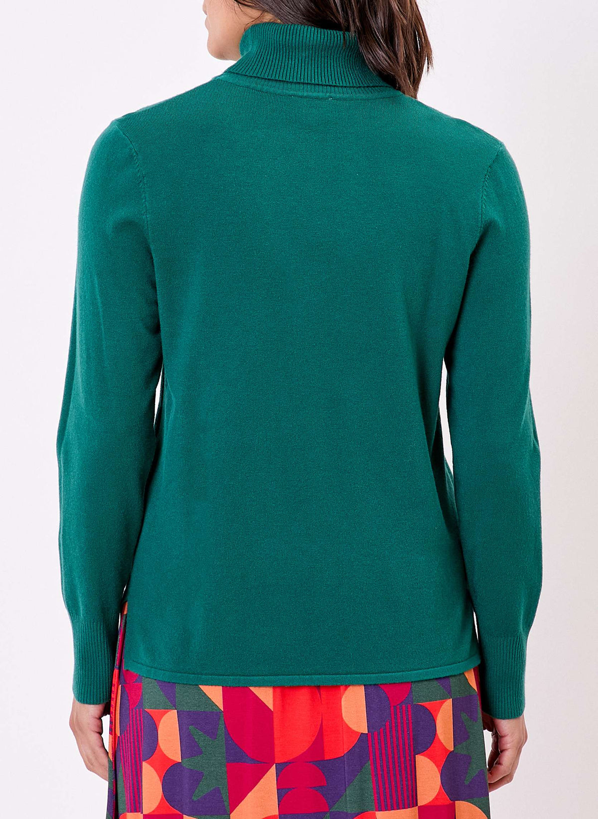 Pull maille col roulé uni BHOLA