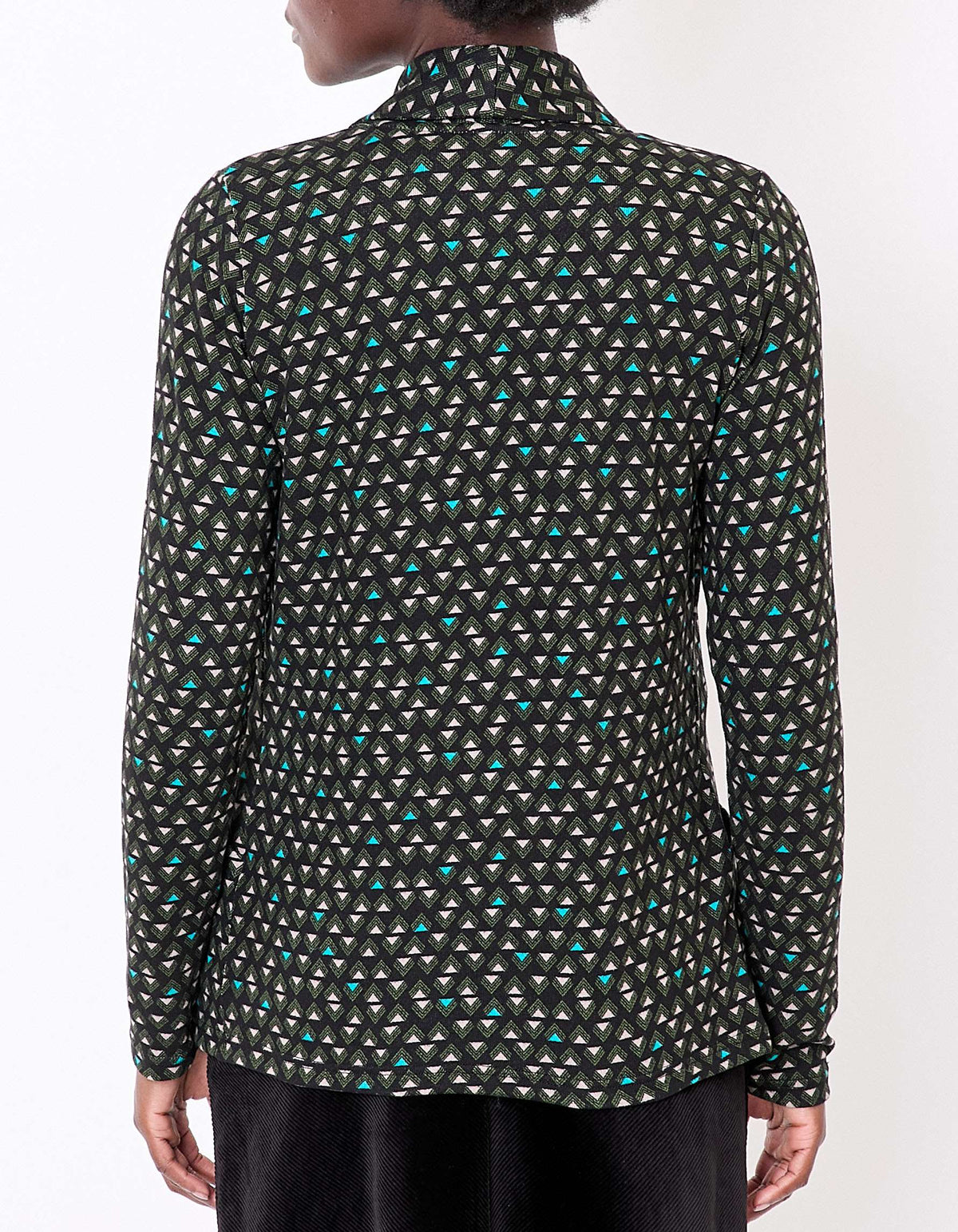 Veste souple ajustée maille imprimée CATLINE