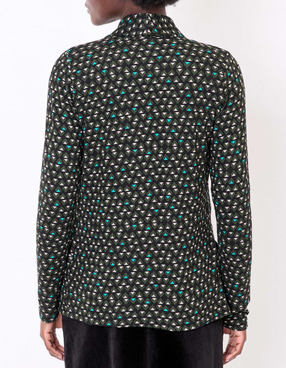 Veste souple ajustée maille imprimée CATLINE