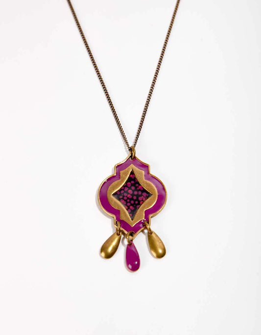 Sautoir pastille pendentif HOINA