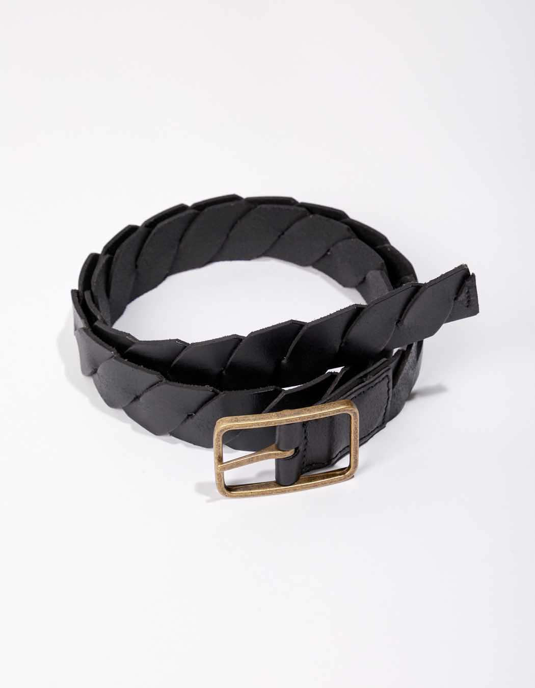 Ceinture cuir tréssé ajustable DEEPA