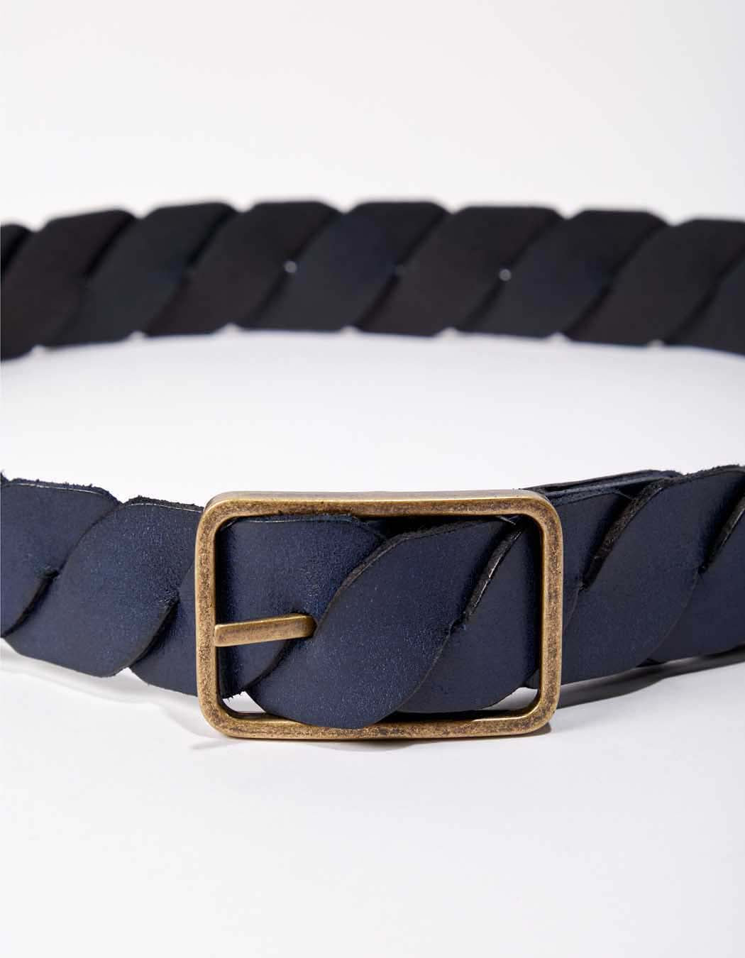 Ceinture cuir tréssé ajustable DEEPA