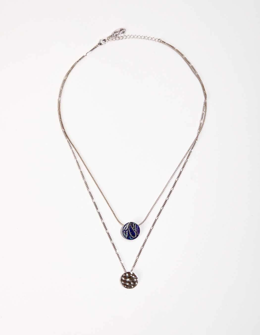 Collier double pastille LASA