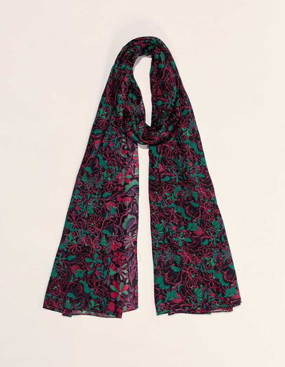 Grand foulard rectangulaire imprimé GRIMM