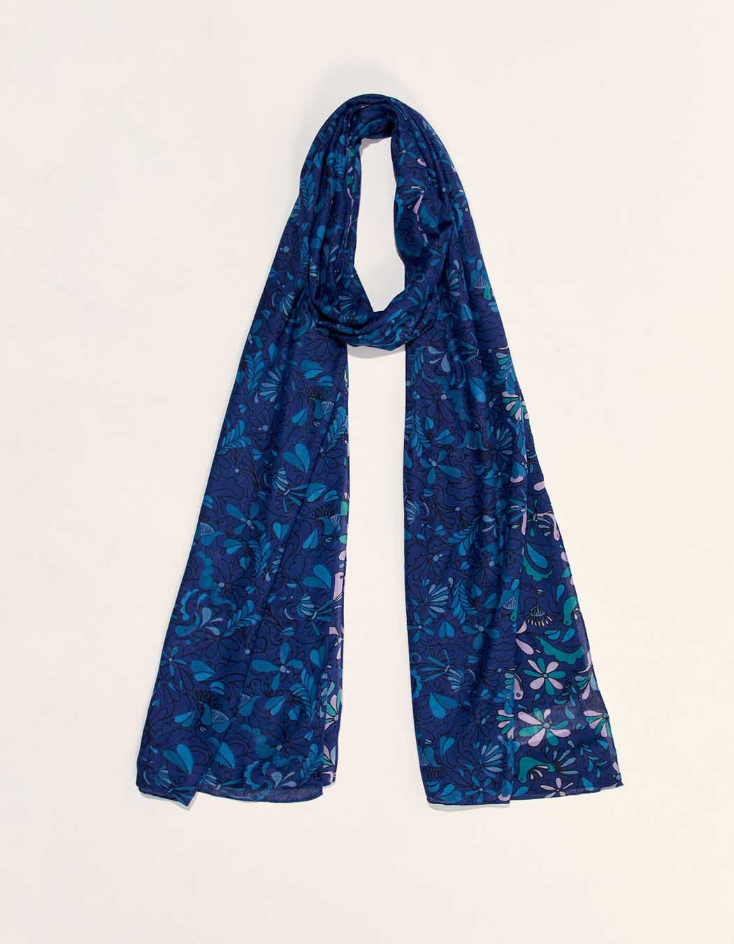 Grand foulard rectangulaire imprimé GRIMM