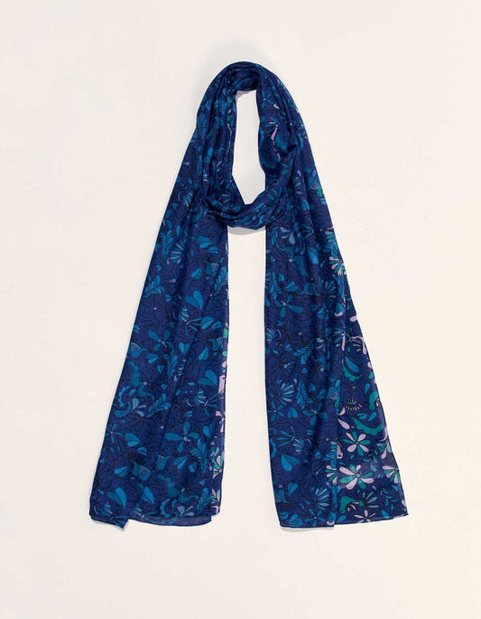 Grand foulard rectangulaire imprimé GRIMM