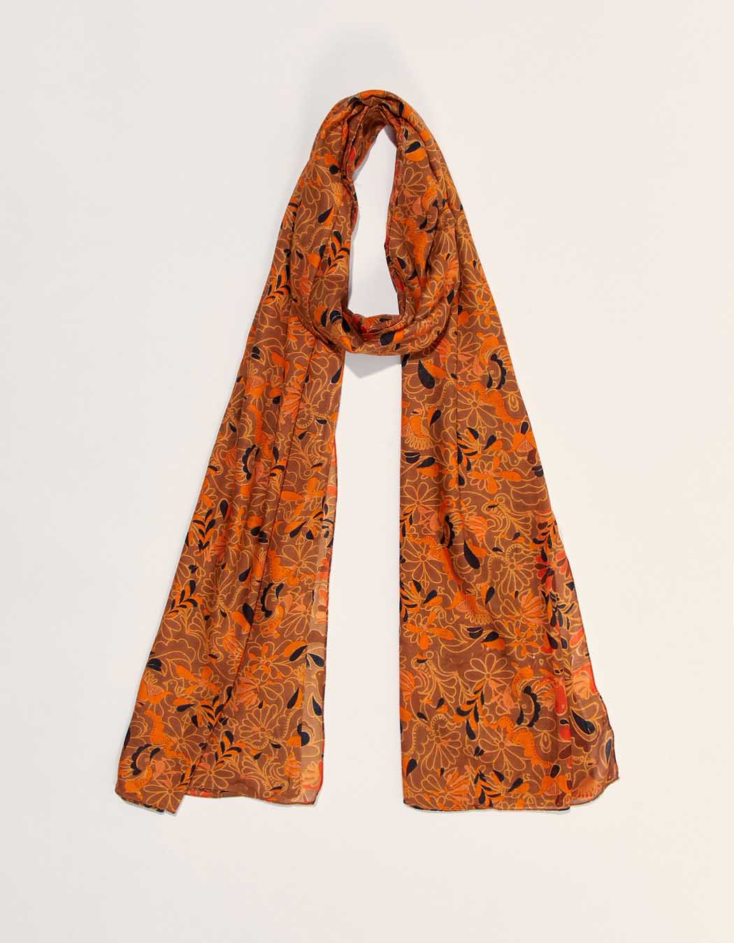 Grand foulard rectangulaire imprimé GRIMM