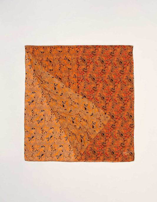Grand foulard rectangulaire imprimé GRIMM