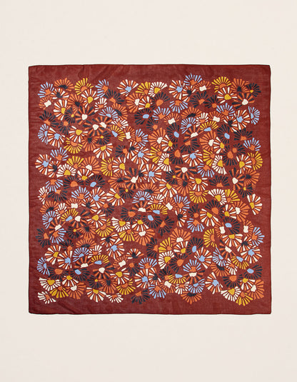 Foulard imprimé en coton MAXI