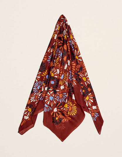 Foulard imprimé en coton MAXI