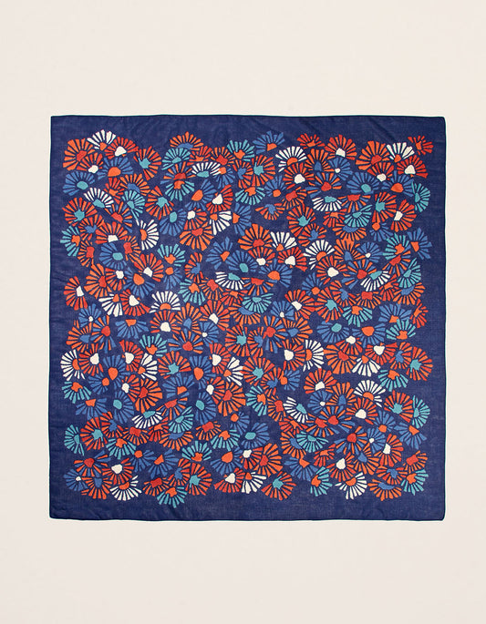 Foulard imprimé en coton MAXI