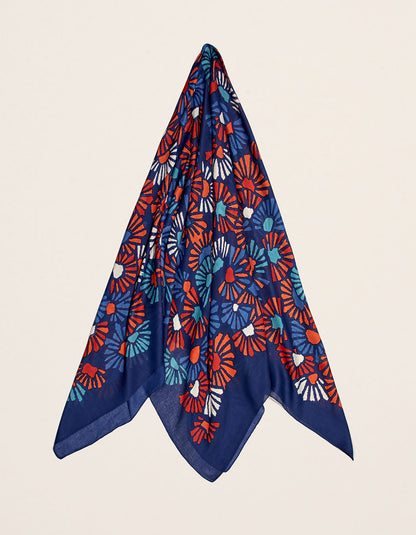 Foulard imprimé en coton MAXI